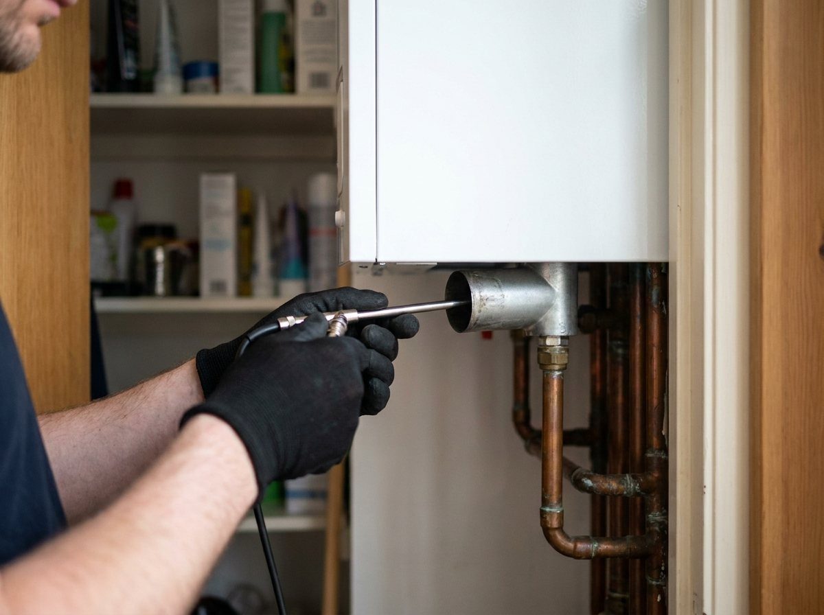 Rookgasmeting bij het onderhoud van een cv-ketel